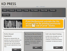 Tablet Screenshot of kdpress.com